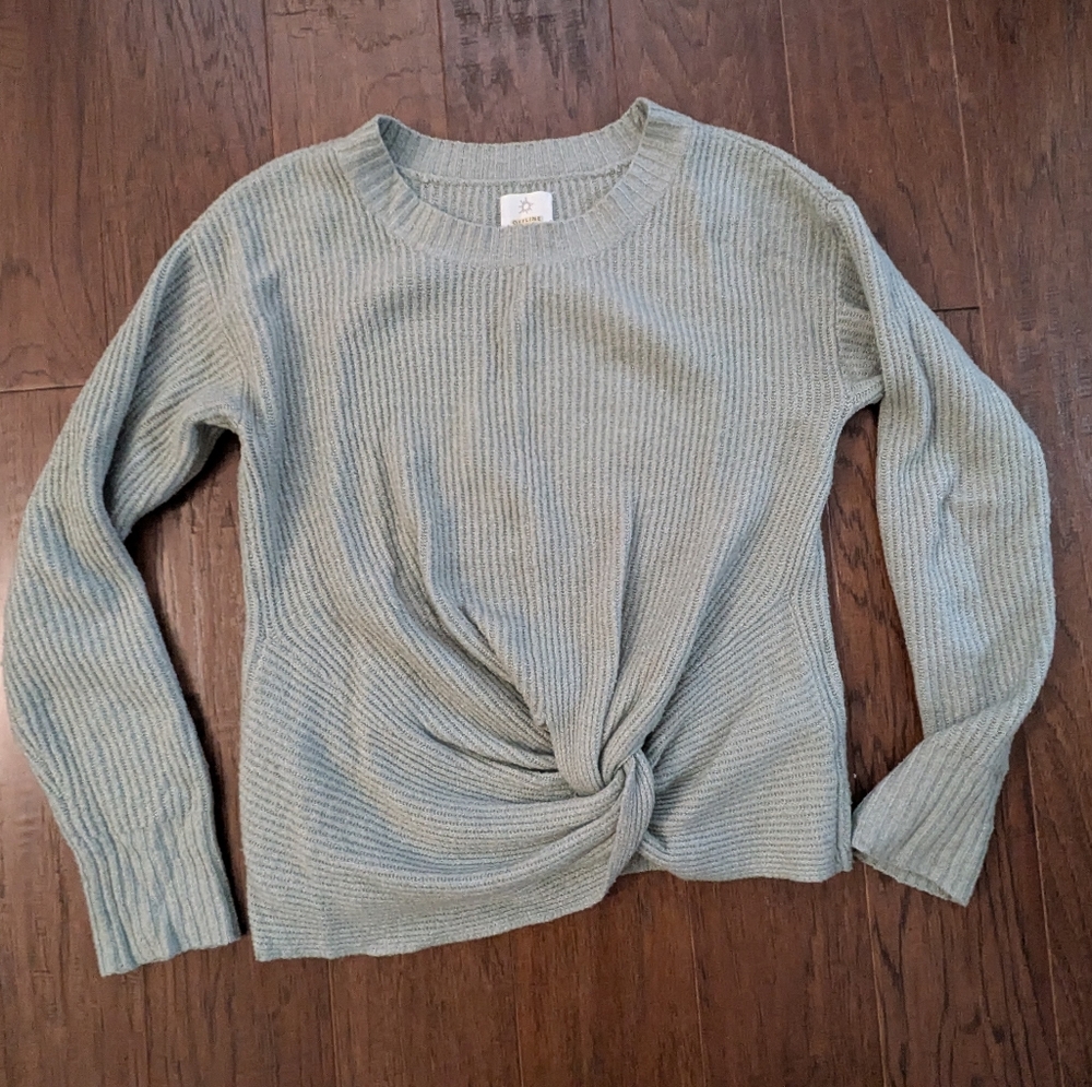 Offline by Aerie Light Green Twist Front Sweater